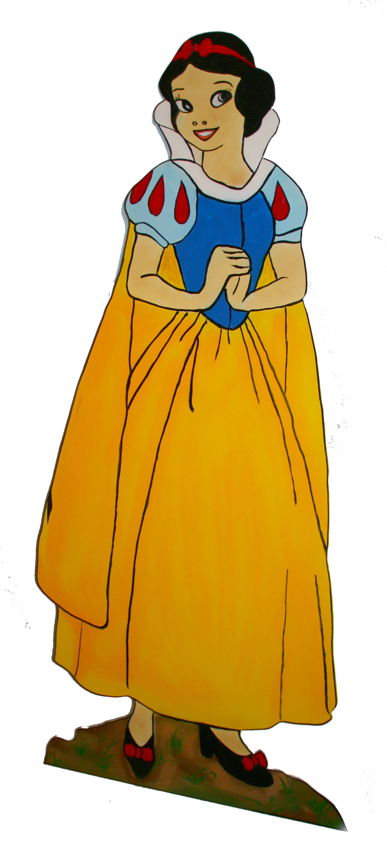 Silhouette "Märchen-Schnewittchen" 185cm hoch, PVC Integralschaum